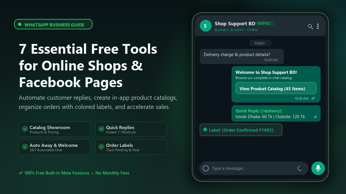WhatsApp Business for Small Business: 7 Free Tools to Save Time and Boost Sales