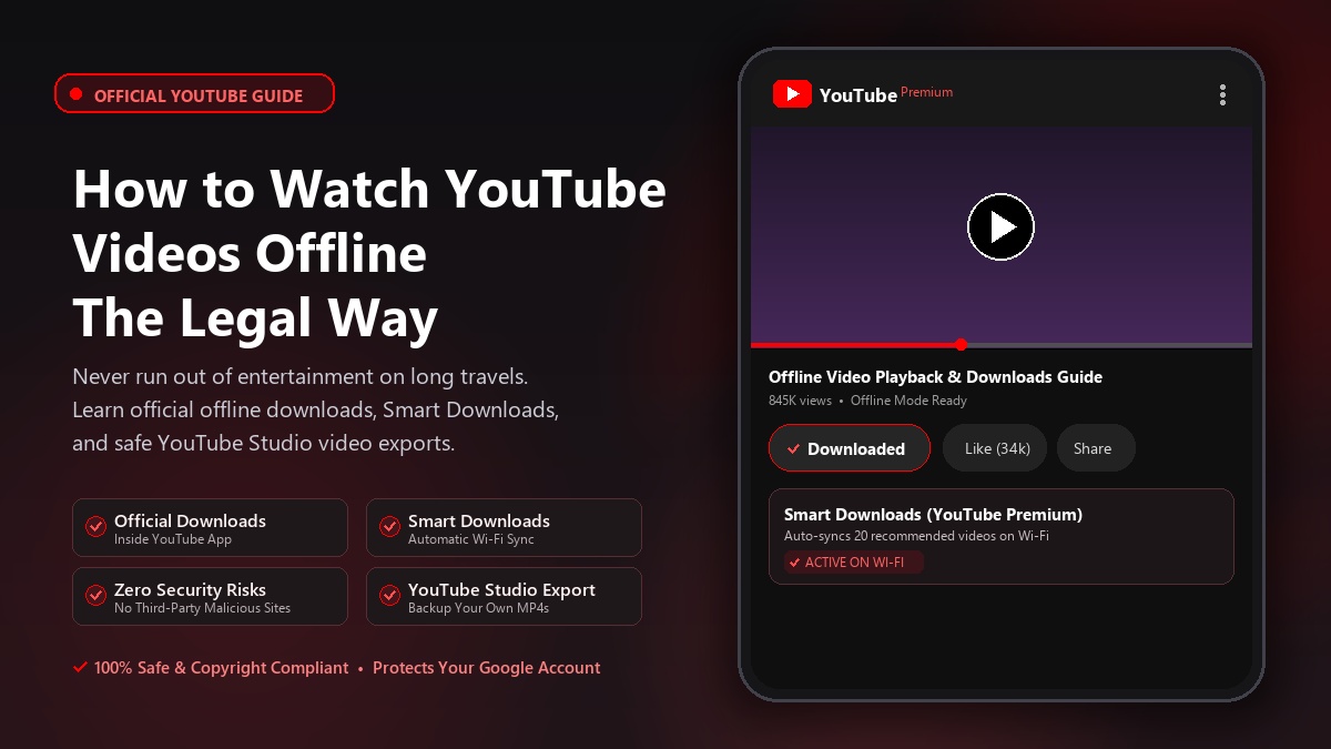 How to Watch YouTube Videos Offline Legally: Complete Guide