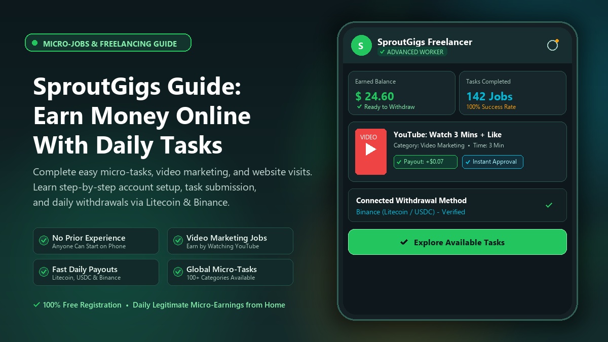 SproutGigs: Complete Guide to Earning Money Online with Daily Micro-Jobs