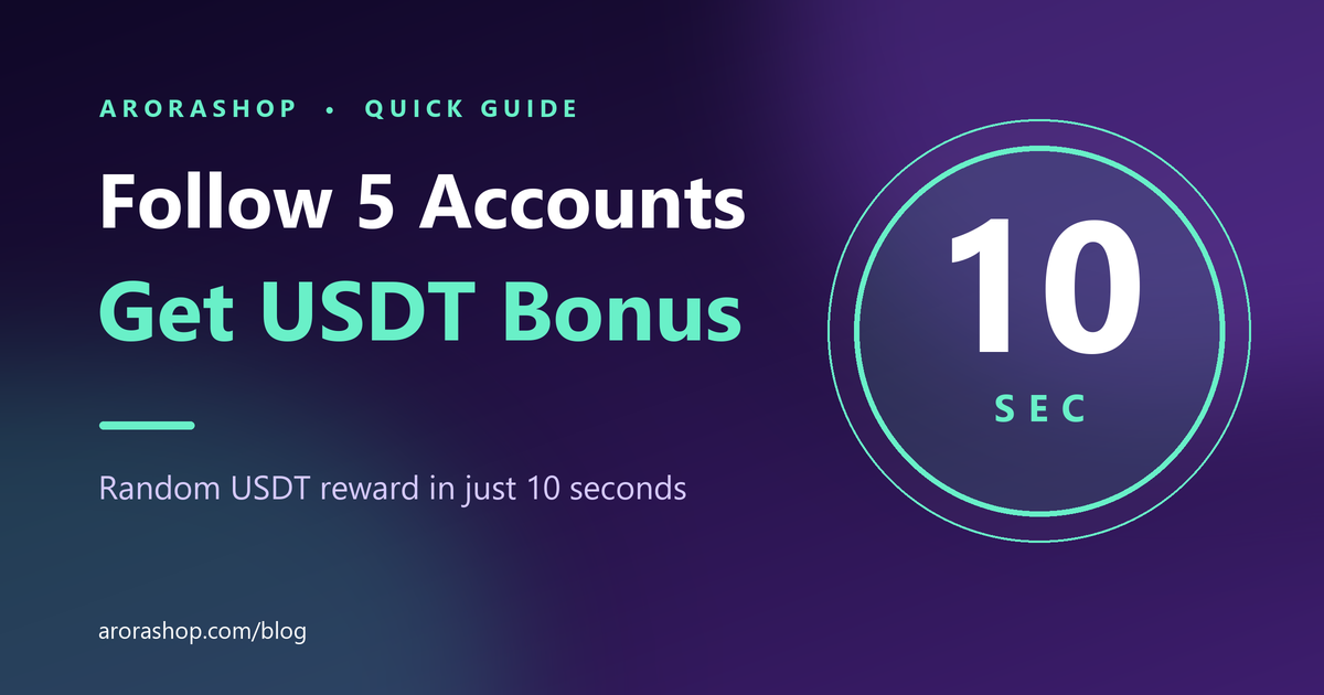 TakeAPeak USDT Bonus: Follow 5 X Accounts in 10 Seconds