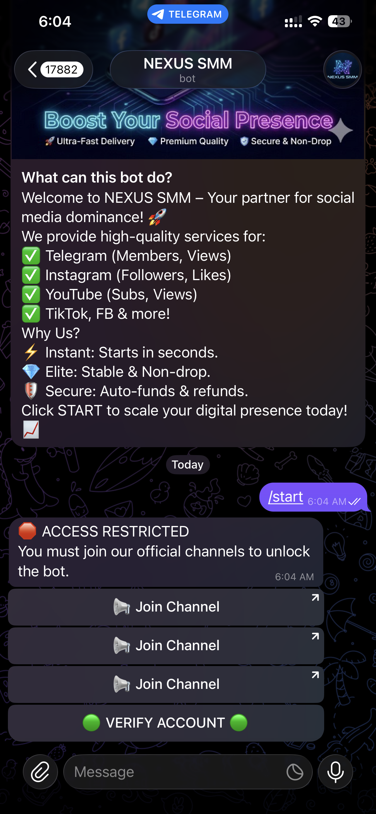 How to Increase Social Media Followers and Likes for Free via Telegram SMM Bot